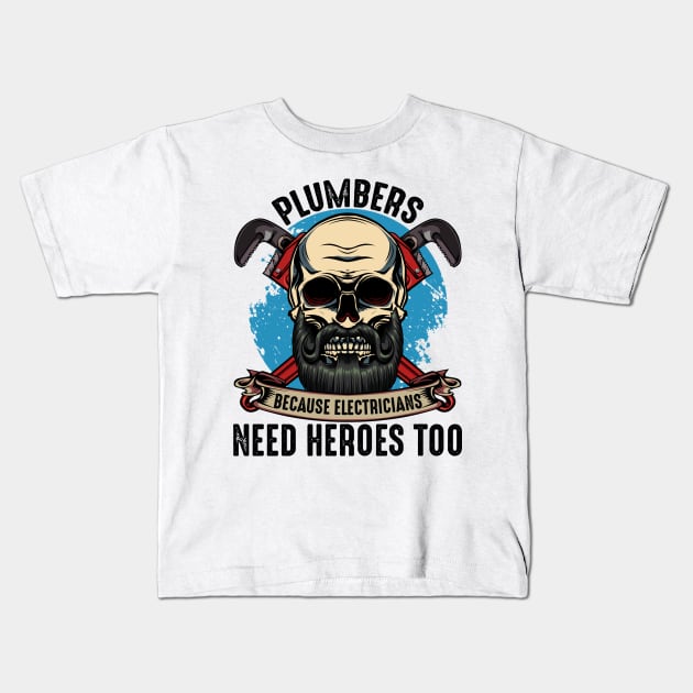 Plumber Kids T-Shirt by Lumio Gifts
